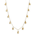 Calypso 14k Gold and Citrine 17 Inch Necklace