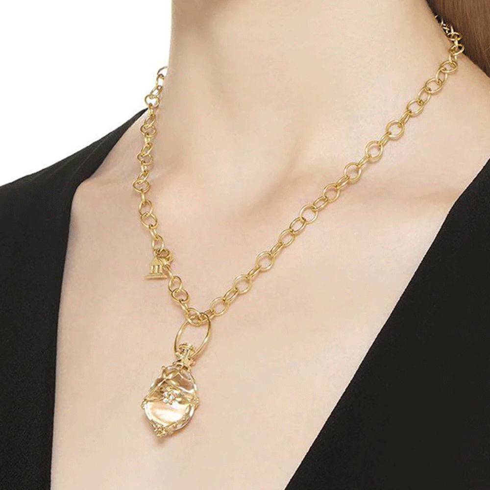 Temple St. Clair 18k Yellow Gold Vine Diamond Amulet