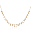 Goshwara G-one 18k Yellow Gold and Opal Heart Charm Necklace