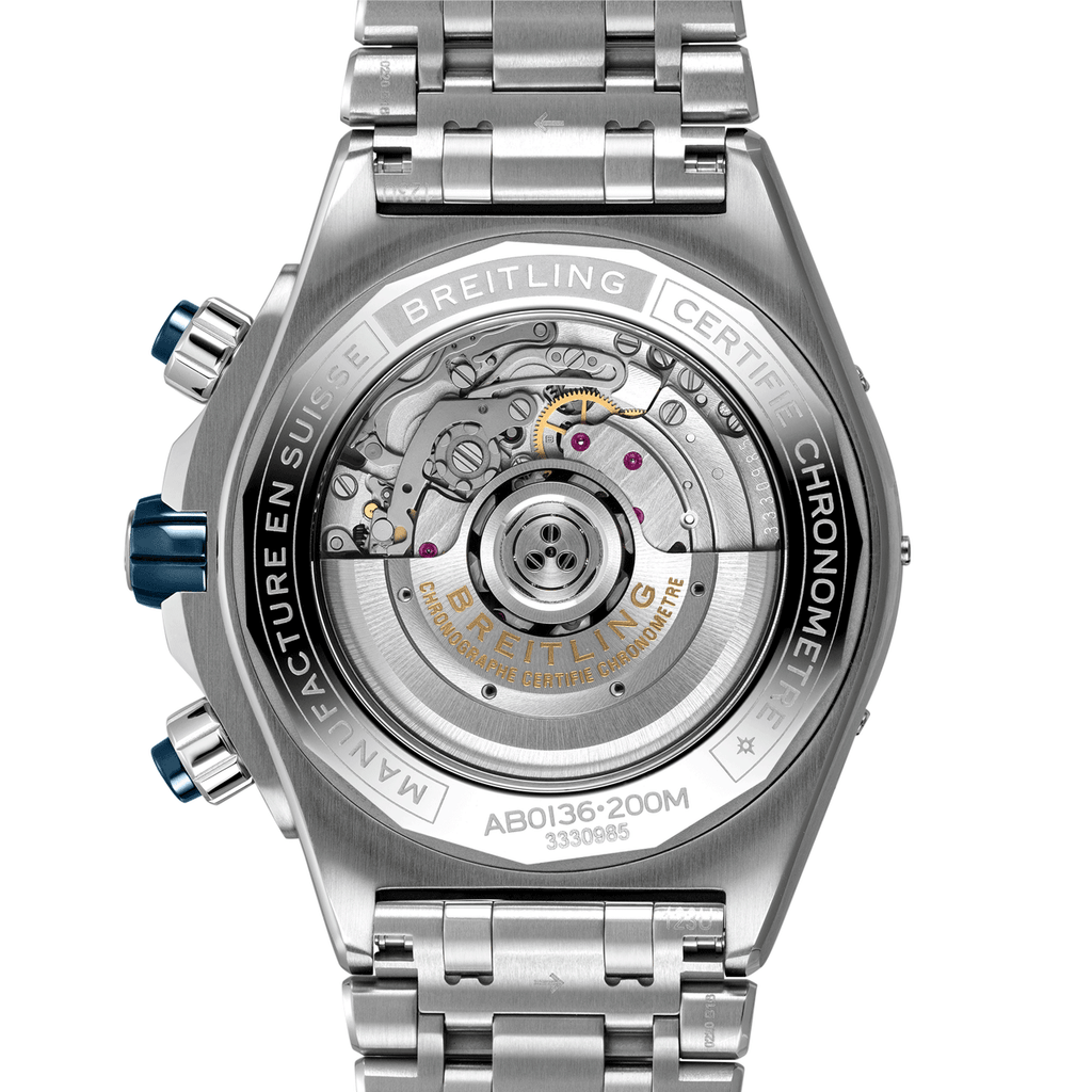 Breitling Super Chronomat B01 44 Blue Steel Bracelet #AB0136161C1A1