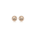 Classic 14k Rose Gold Ball Stud Earrings