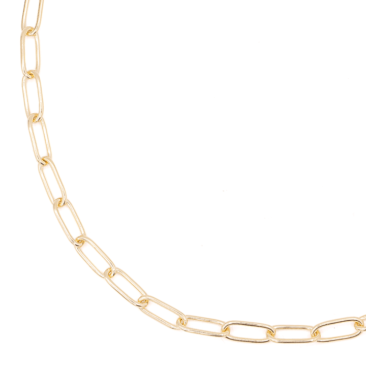 14k Yellow Recycled Gold Medium 5.9mm Long Link Chain 18" Necklace