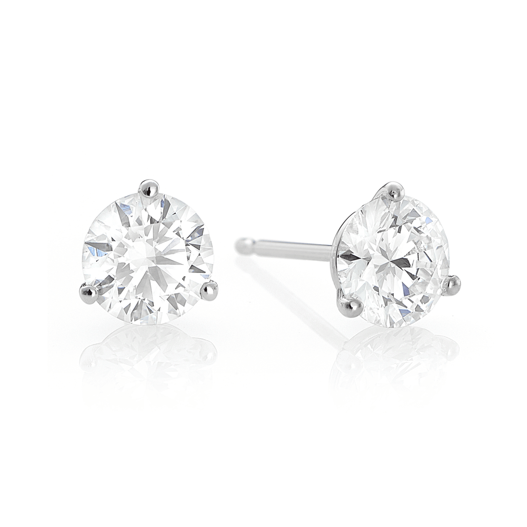 Hamilton Select 14k Gold and 1.00 Total Weight Diamond Studs