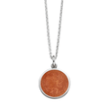 St. Christopher Tangerine Enamel Medal