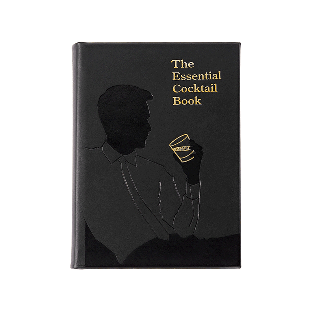 Essential Cocktail Book Genuine Leather