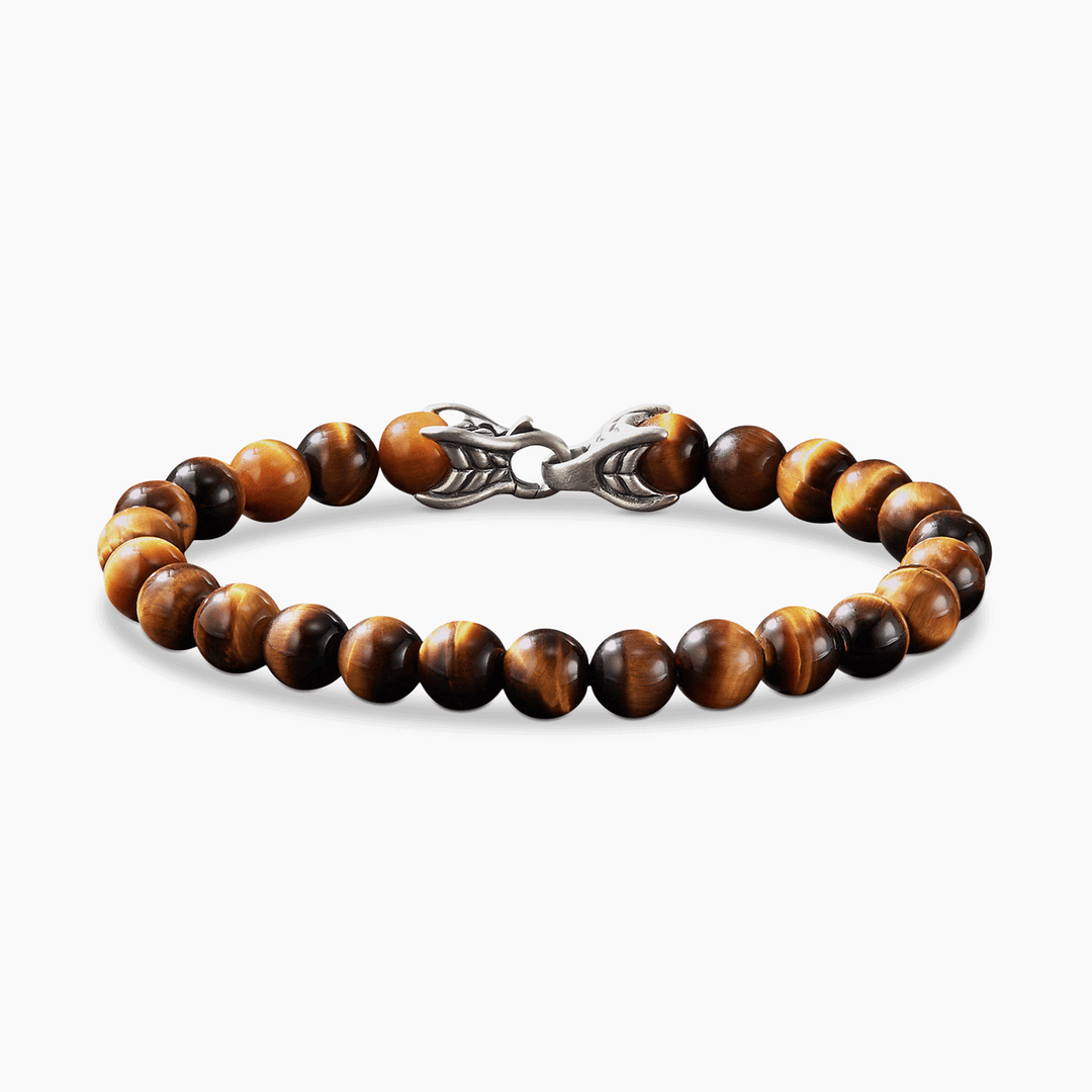David Yurman Spiritual Beads Bracelet with Tiger's Eye, 8mm