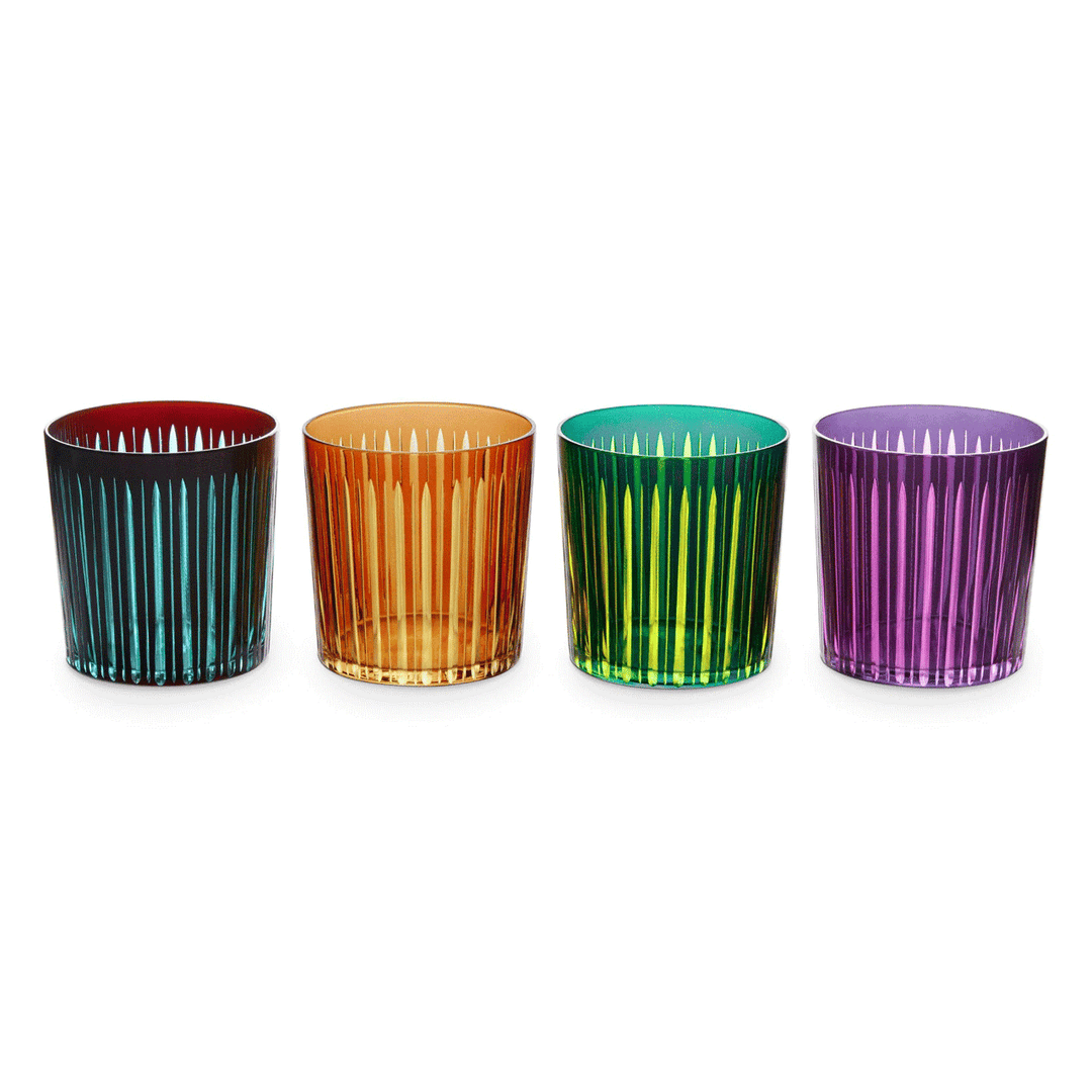 L'Objet Prism Double Old Fashion Glasses Set of 4