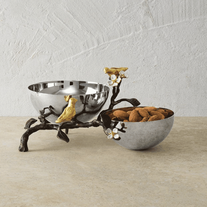 Michael Aram Lovebirds Double Dish