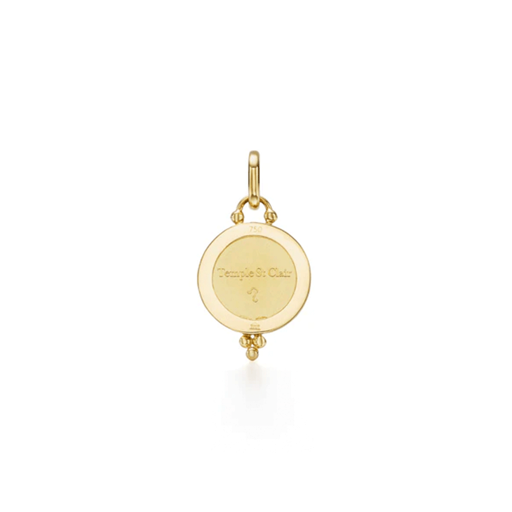 Temple St. Clair 18k Gold 14mm Angel Pendant