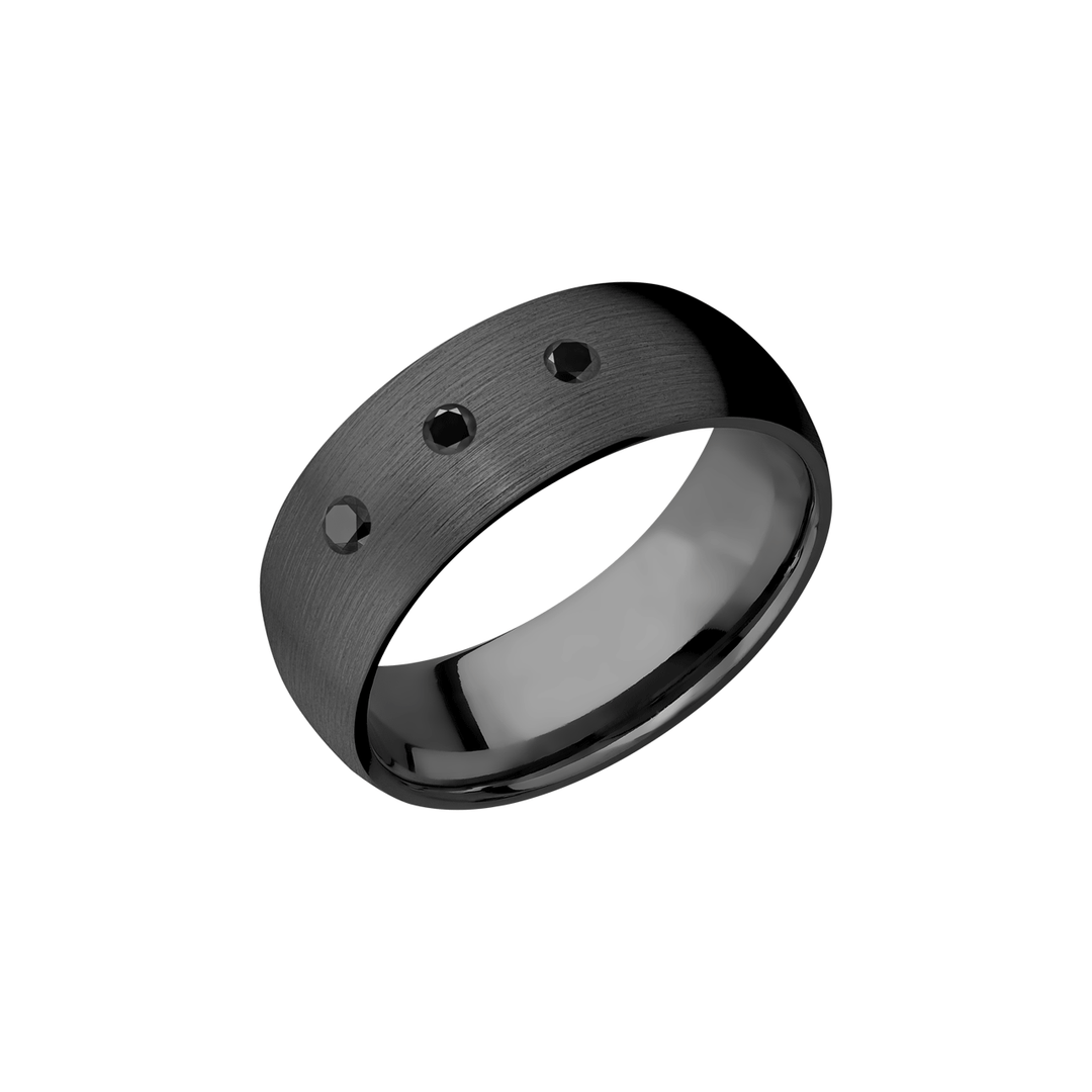 Zirconium 8mm Wedding Band