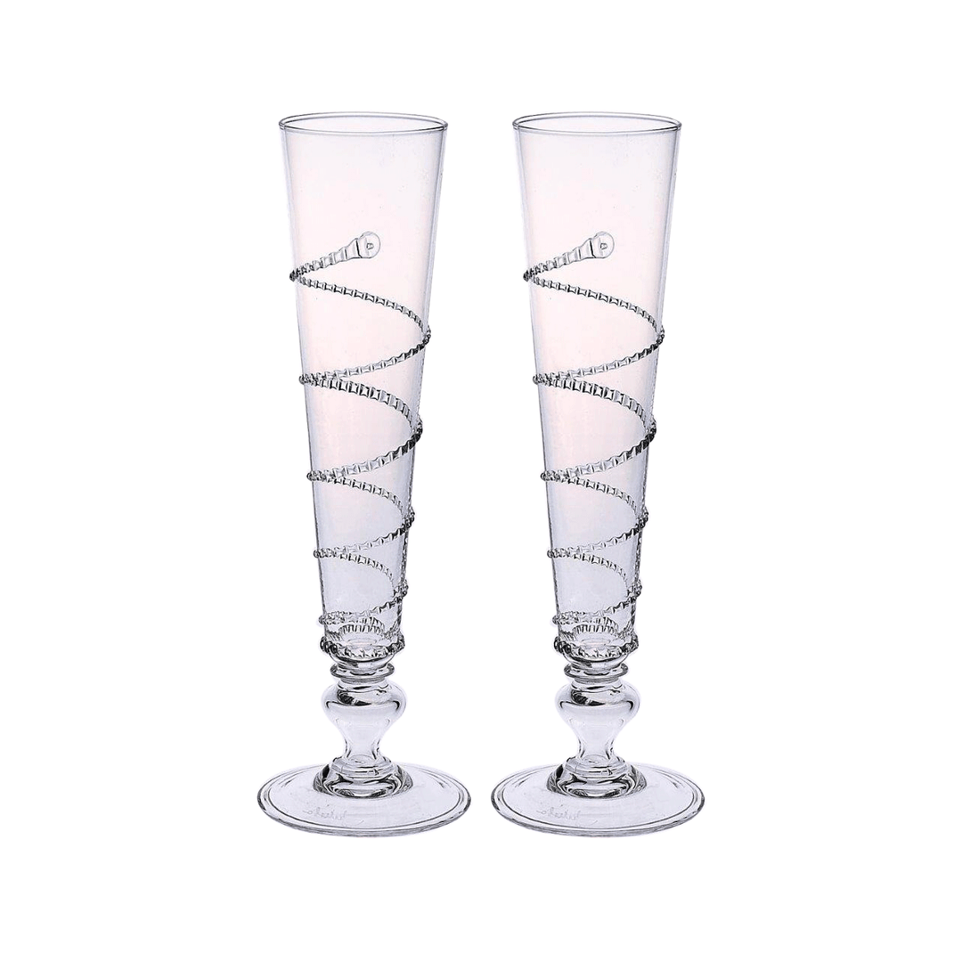 Juliska Amalia Pair of Flutes