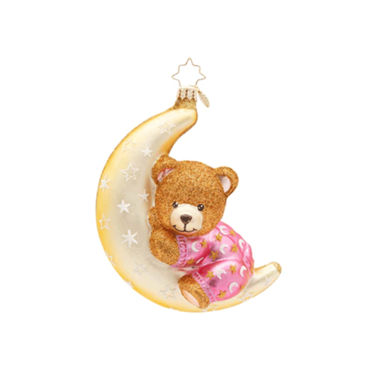 Christopher Radko Pink Moonlight Snuggles Ornament