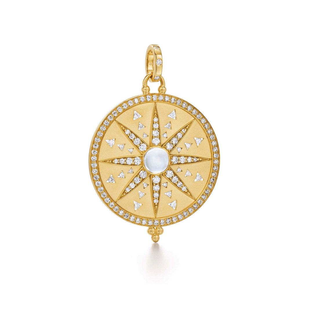 Temple St. Clair 18k Yellow Gold Sole Mandala Pendant