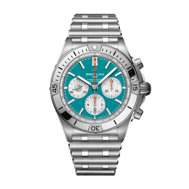 Breitling Chronomat B01 Miami Dolphins #AB01342B1L2A1