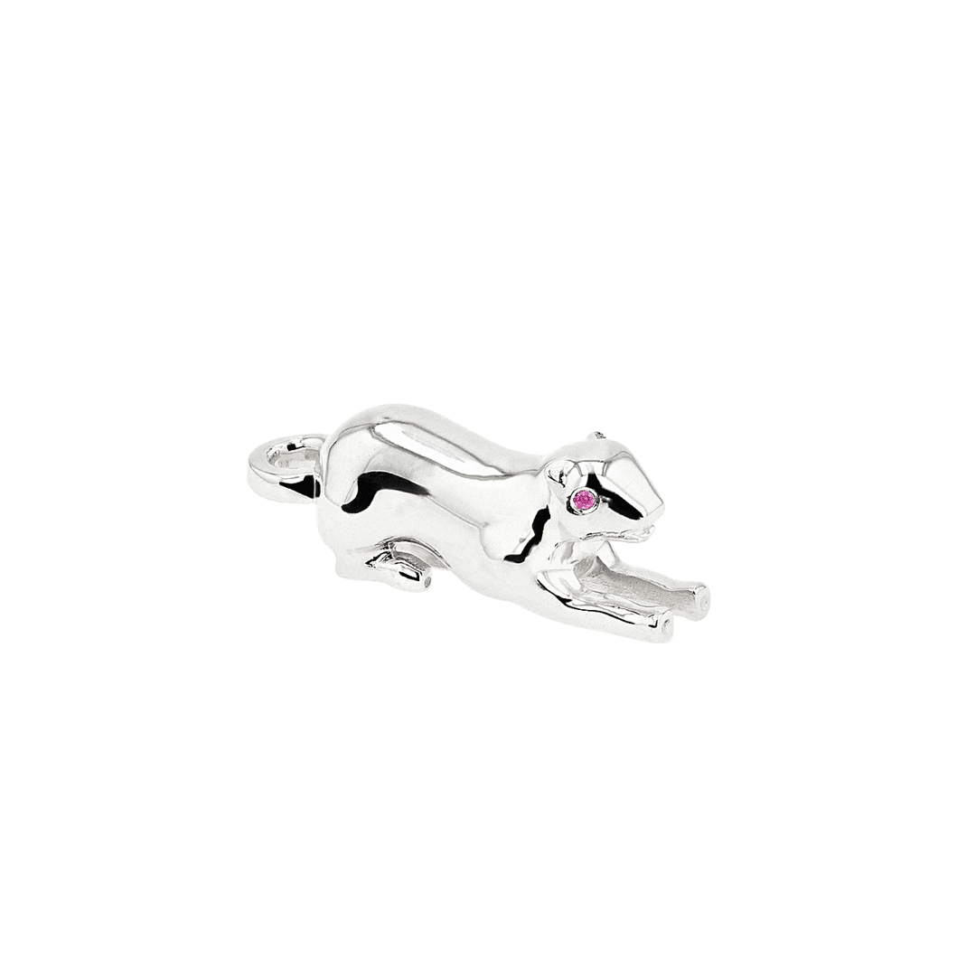 Hamilton Palmer Square Tiger Charm Sterling Silver