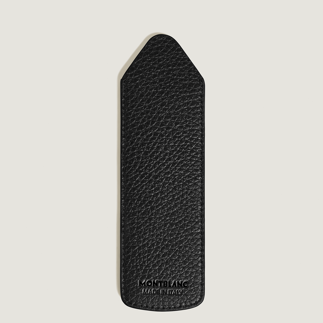 Montblanc 1-Pen Sleeve in Grain Black Leather