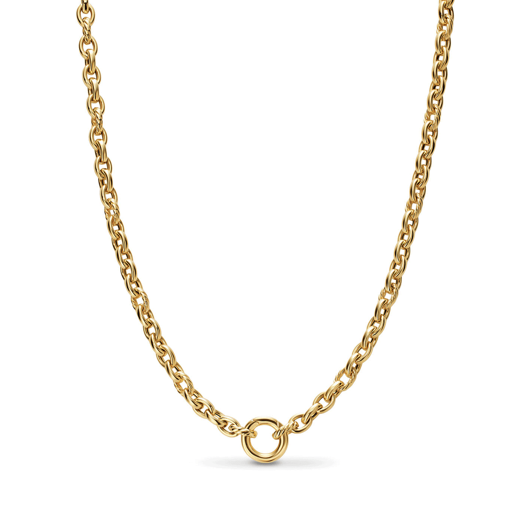 David Yurman DY Mercer® Petite Chain Necklace 18K Yellow Gold, 4.5mm