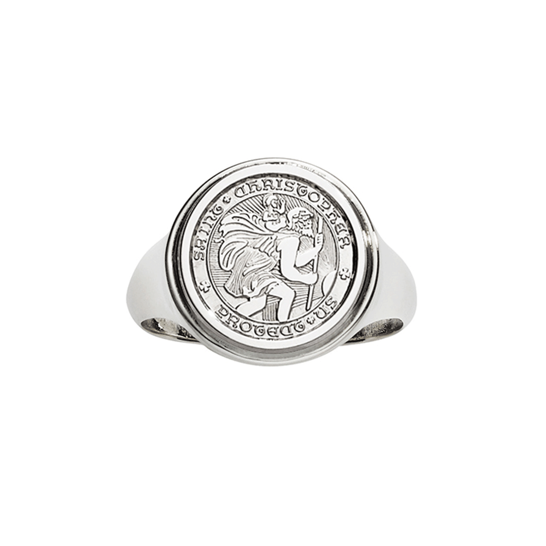 St. Christopher Sterling Silver Ring
