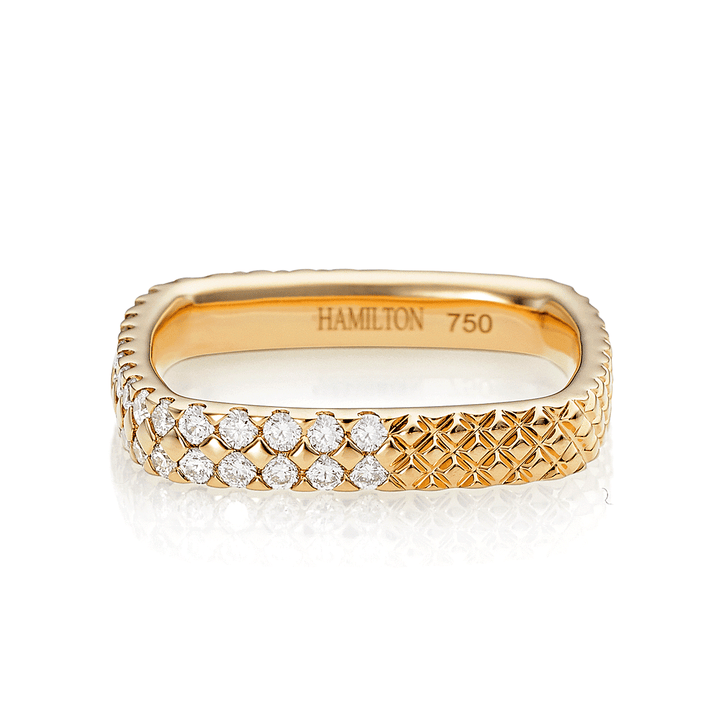 Mercer 18k Yellow Gold and Diamond Ring