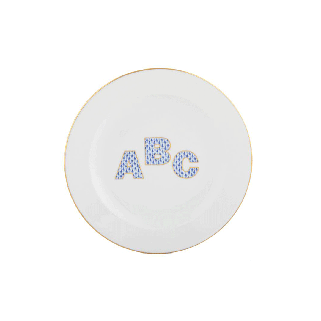 Herend ABC Blue Plate
