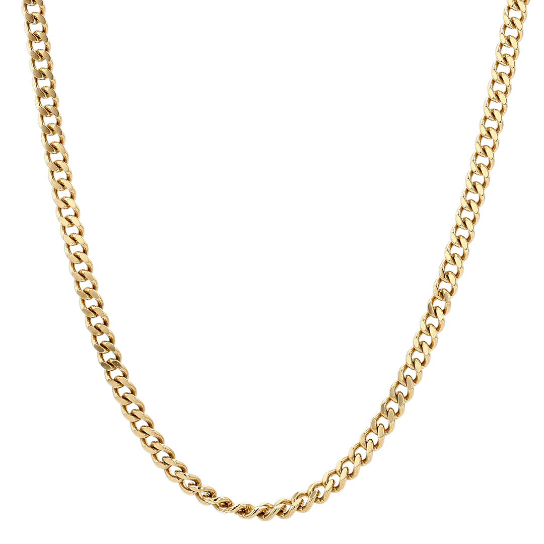 Hamilton Men's Collection Solid 3.25mm Curb Link 22 Inch Chain