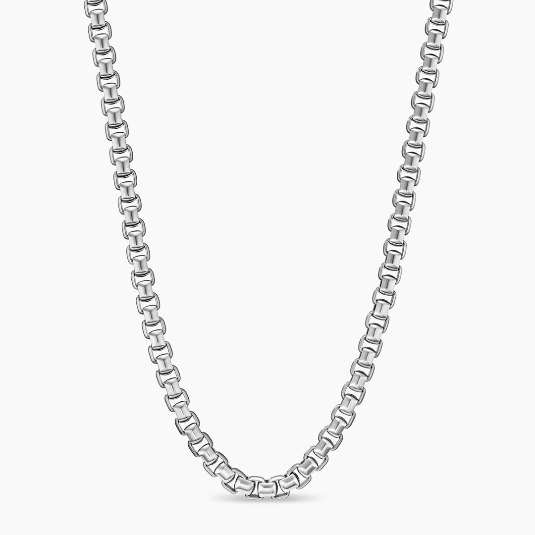 David Yurman Box Chain Necklace Sterling Silver, 5.2mm