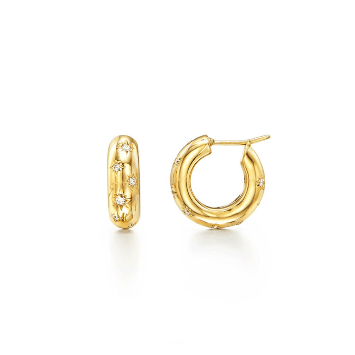 Temple St. Clair 18k Yellow Gold Cosmos Hoops