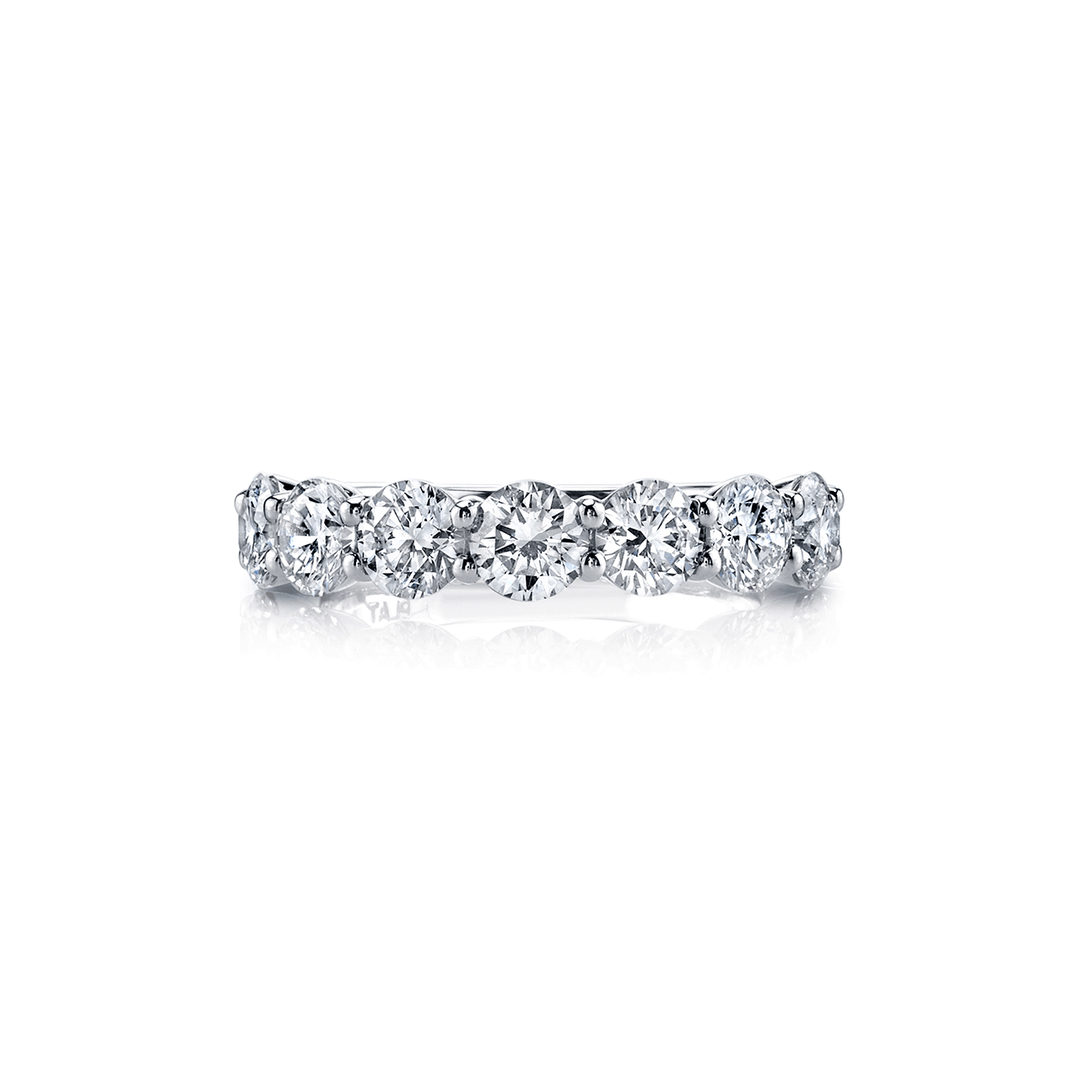 Platinum and 2.85 Total Weight Diamond Band
