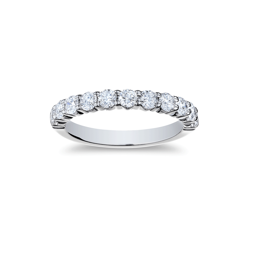 18k White Gold and 1.04 Total Weight Diamond Band
