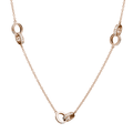 Hamilton Eternity 18k Rose Gold and Diamond 2.92 Total Weight 30 Inch Necklace
