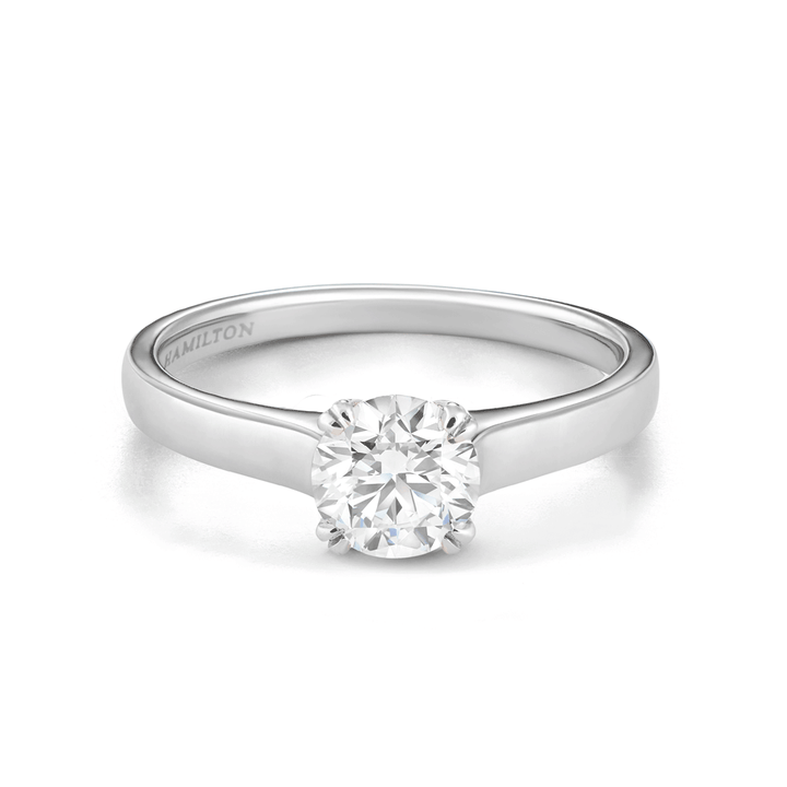 Hamilton Cherish Solitaire 18k White Gold .50CT Diamond Ring