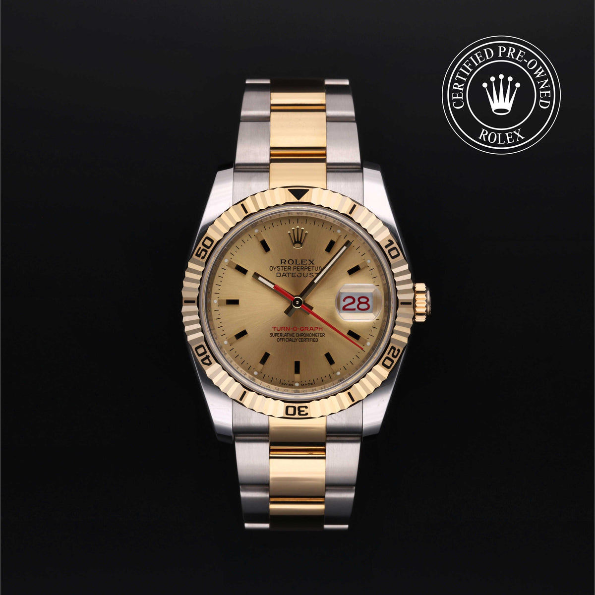 Rolex Certified Pre-Owned Datejust Turn-O-Graph M116263-0017