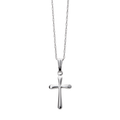 14k White Gold Children's Cross Pendant