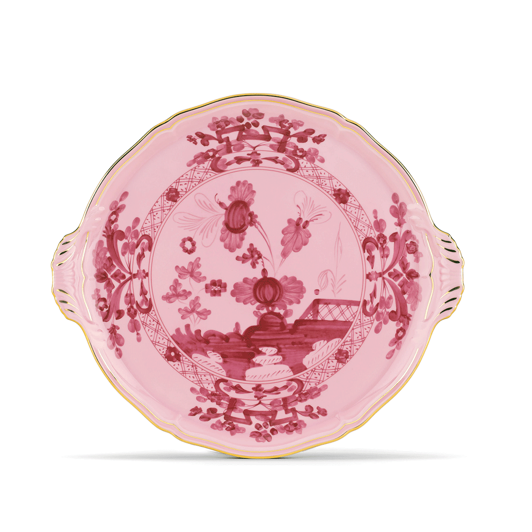 Ginori 1735 Oriente Italiano Porpora Cake Plate