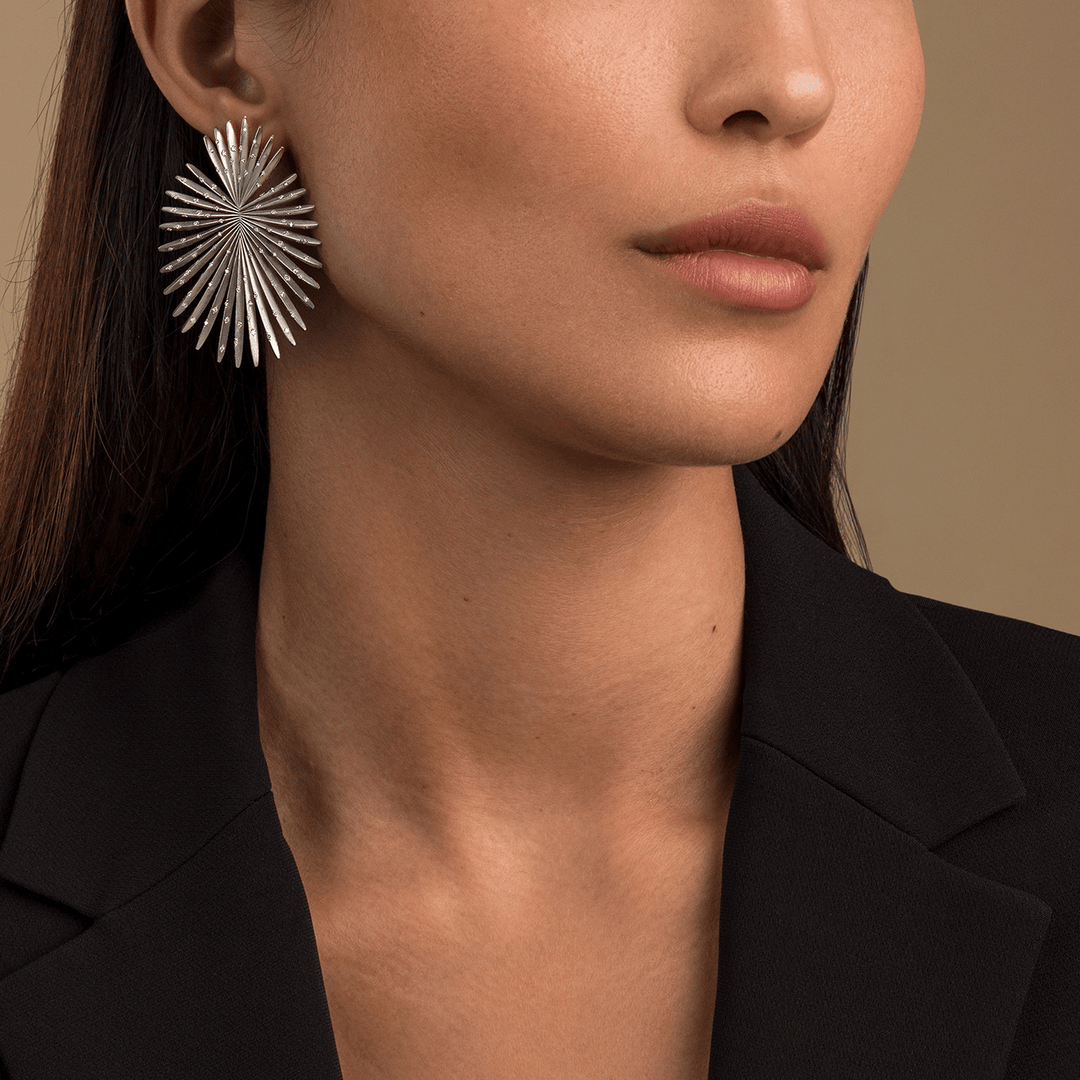 Giorgio B Palma Titanium Diamond Earrings