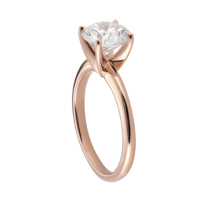 The Hamilton Select 2.00 CT I-J/SI 14k Rose Gold Engagement Ring GIA Certified