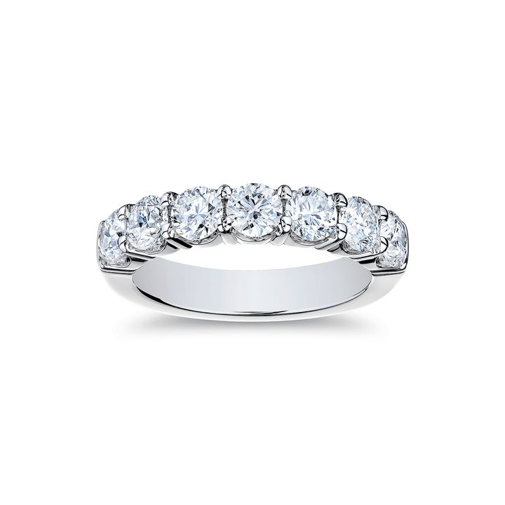 18k White Gold and 1.75 Total Weight Diamond Band