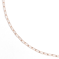 Hamilton Collection 14k Rose Recycled Gold Extra Small 2.2mm Long Link Chain 16 Inch Necklace