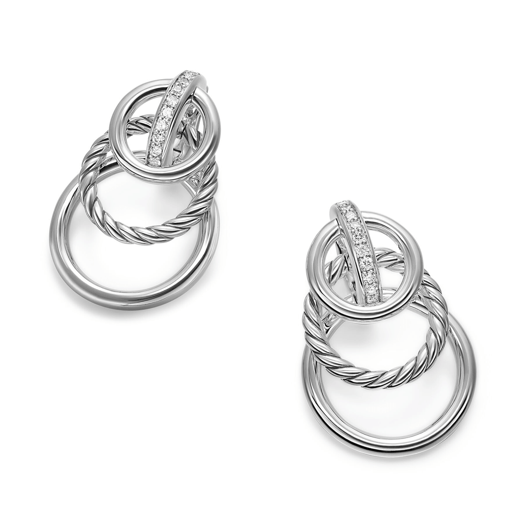 David Yurman DY Mercer® Triple Ring Drop Earrings