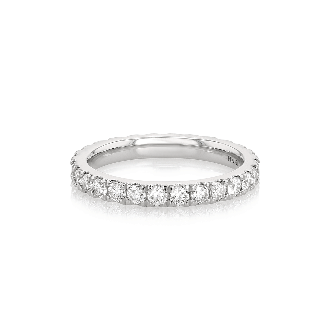 Hamilton Lisette Collection 18k White Gold and 1.10 Total Weight Diamond Eternity Band