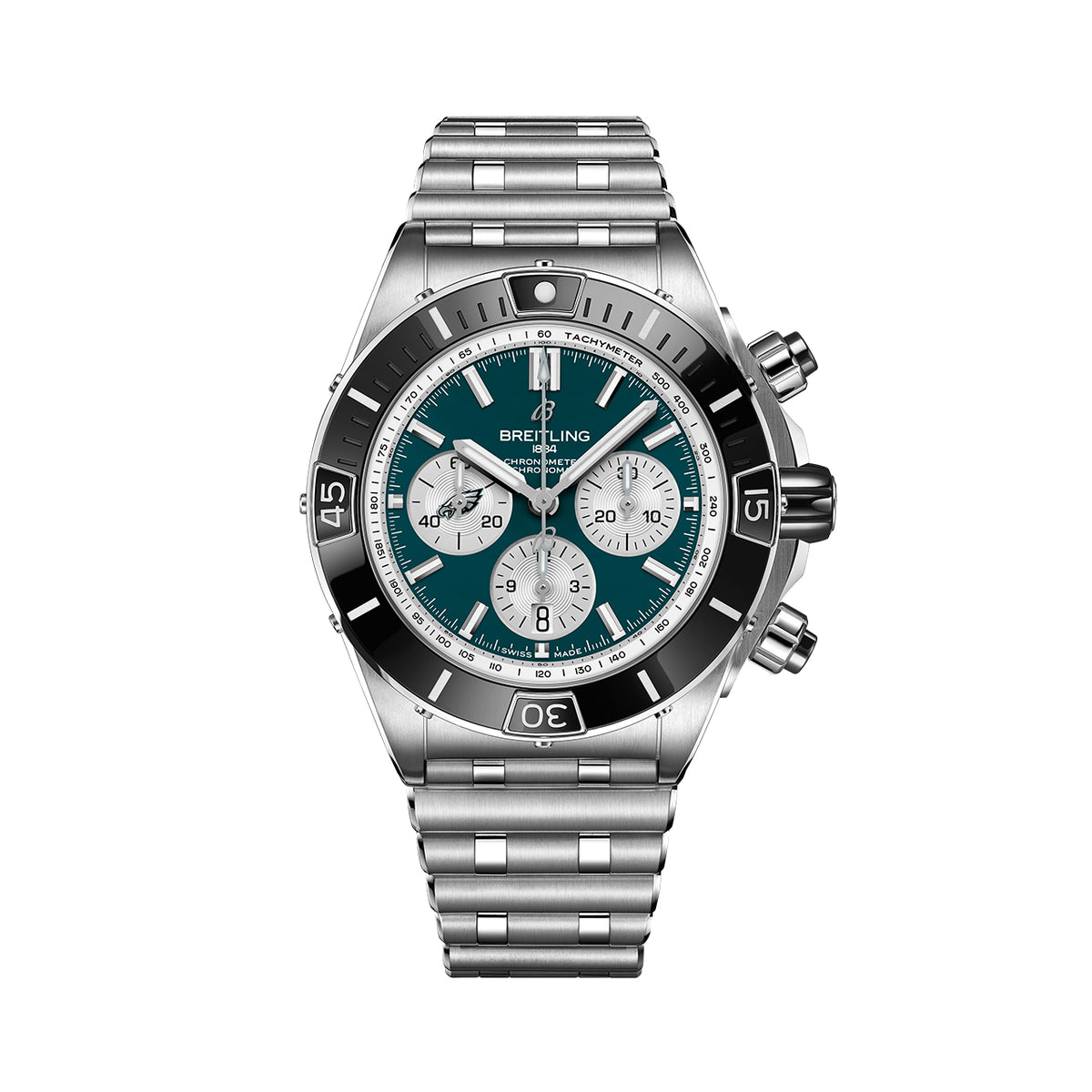Breitling Super Chronomat B01 44 Eagles NFL Edition #AB01361C1L5A1