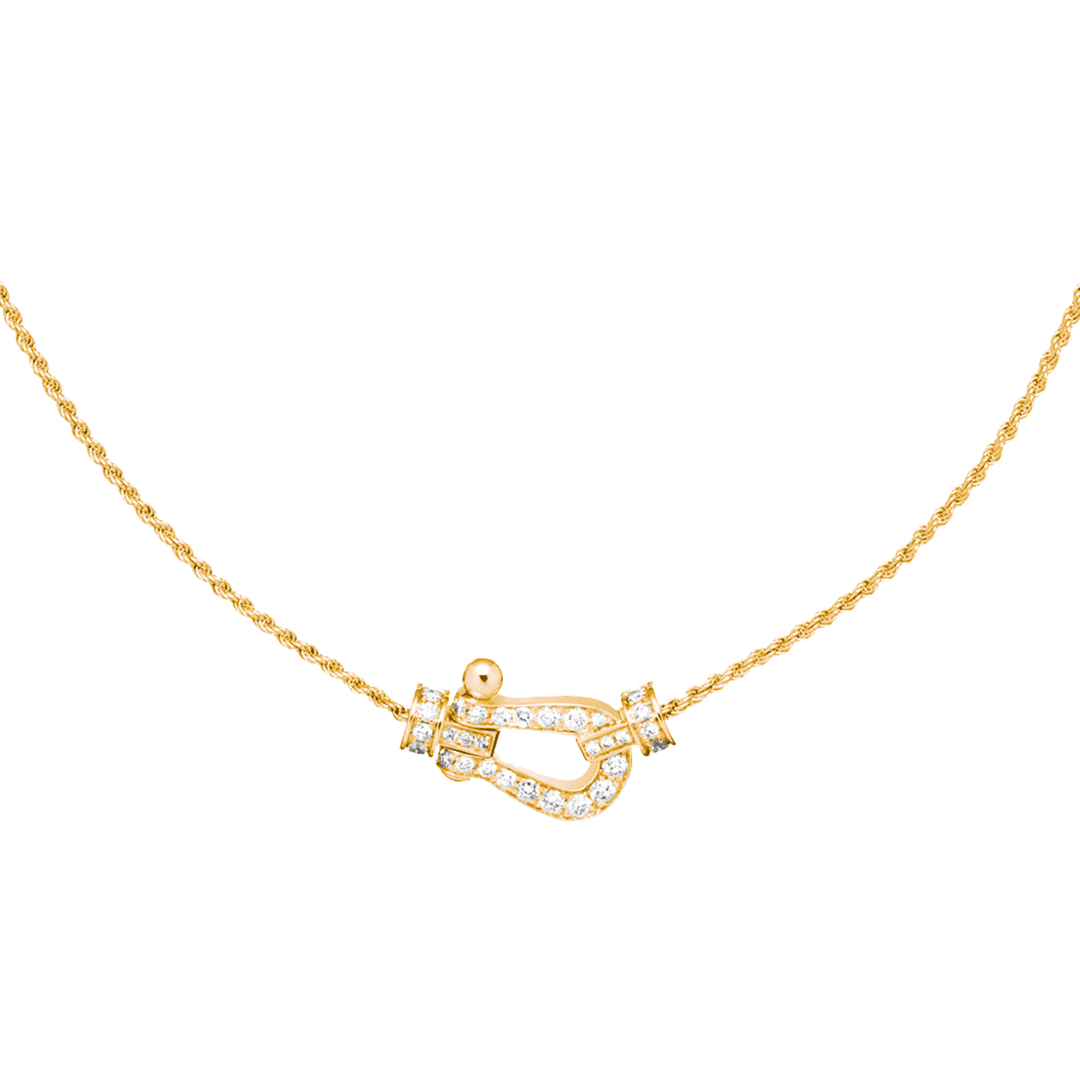 FRED Force 10 18k Yellow Gold and Diamond Necklace