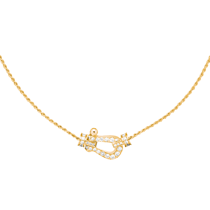 FRED Force 10 18k Yellow Gold and Diamond Necklace
