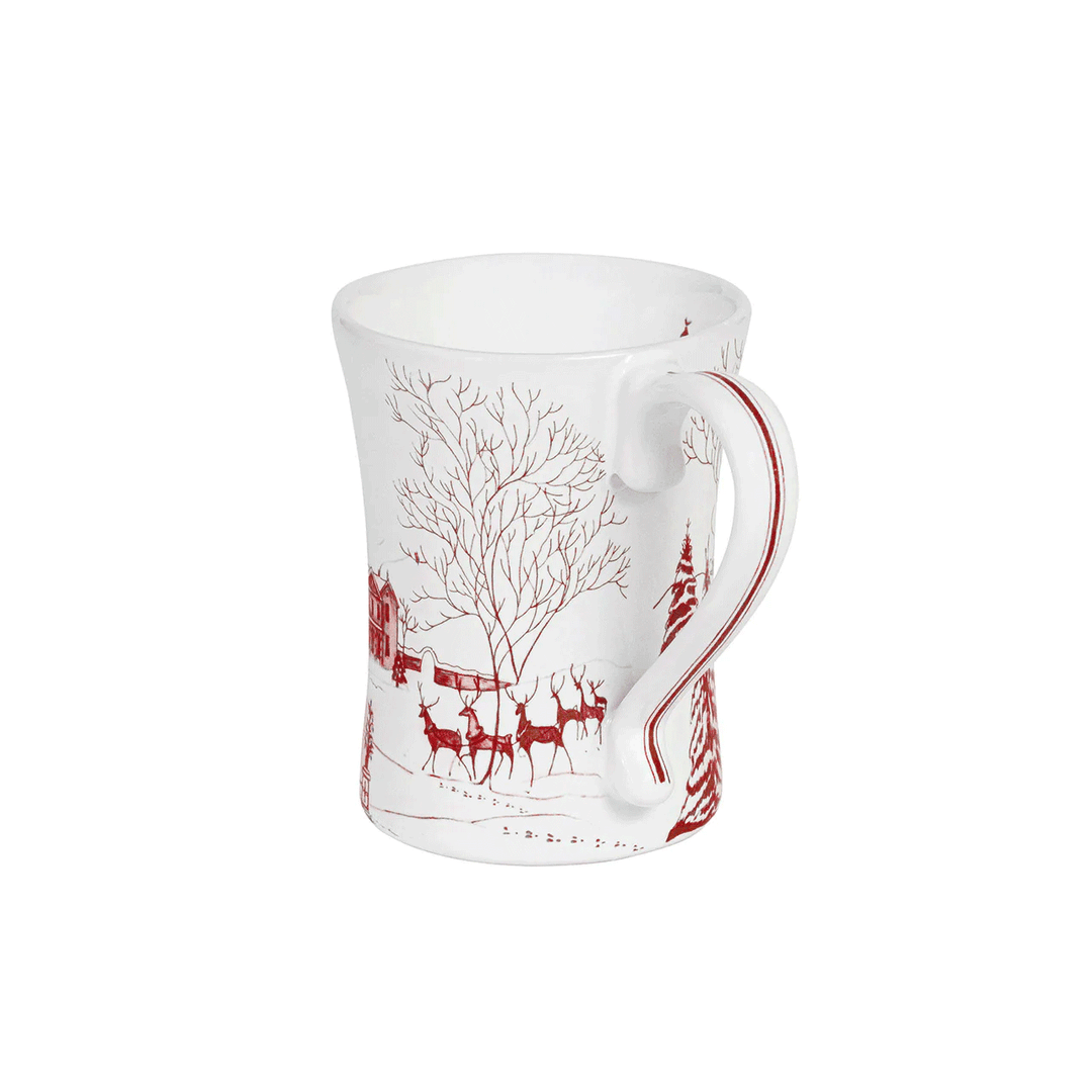 Juliska  Country Estate Winter Frolic Mug - Ruby
