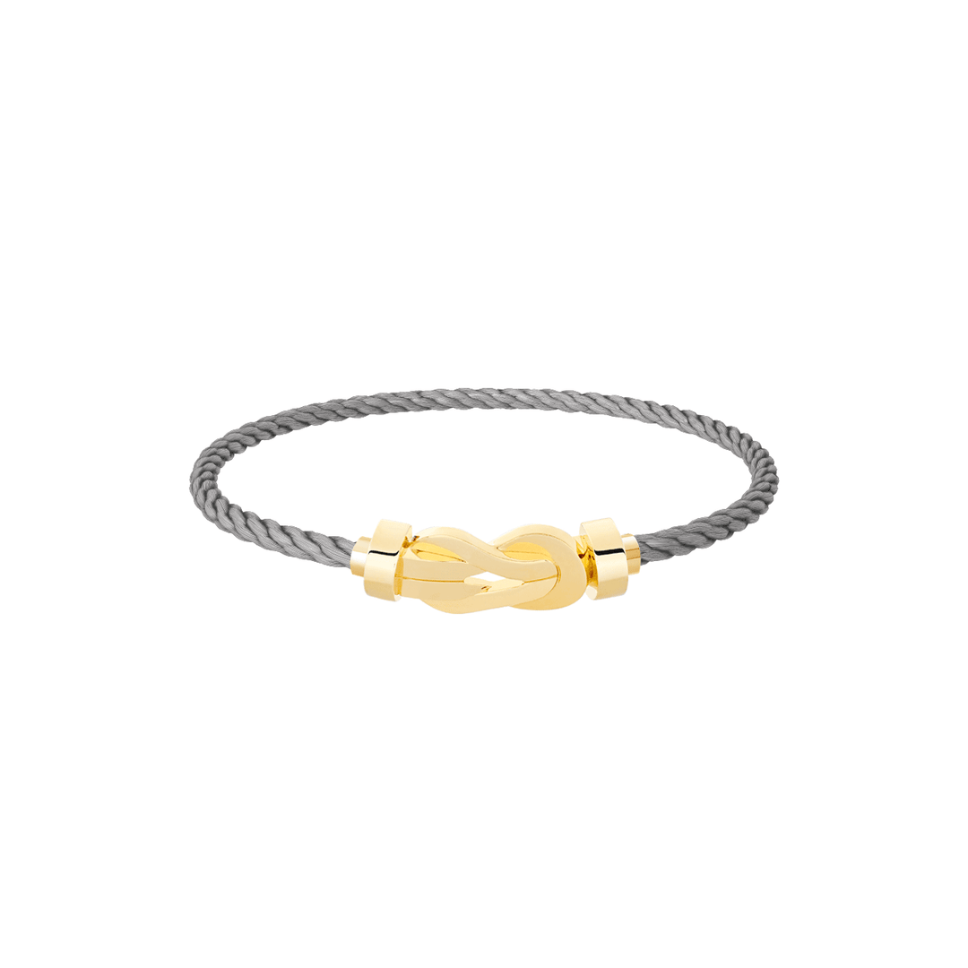 FRED Steel Cord 18k Yellow Gold MD Chance Infinie Buckle, Exclusively at Hamilton Jewelers