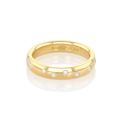 Hamilton Collection 18k Yellow Gold and .25 Total Weight Diamond Comfort Fit Band