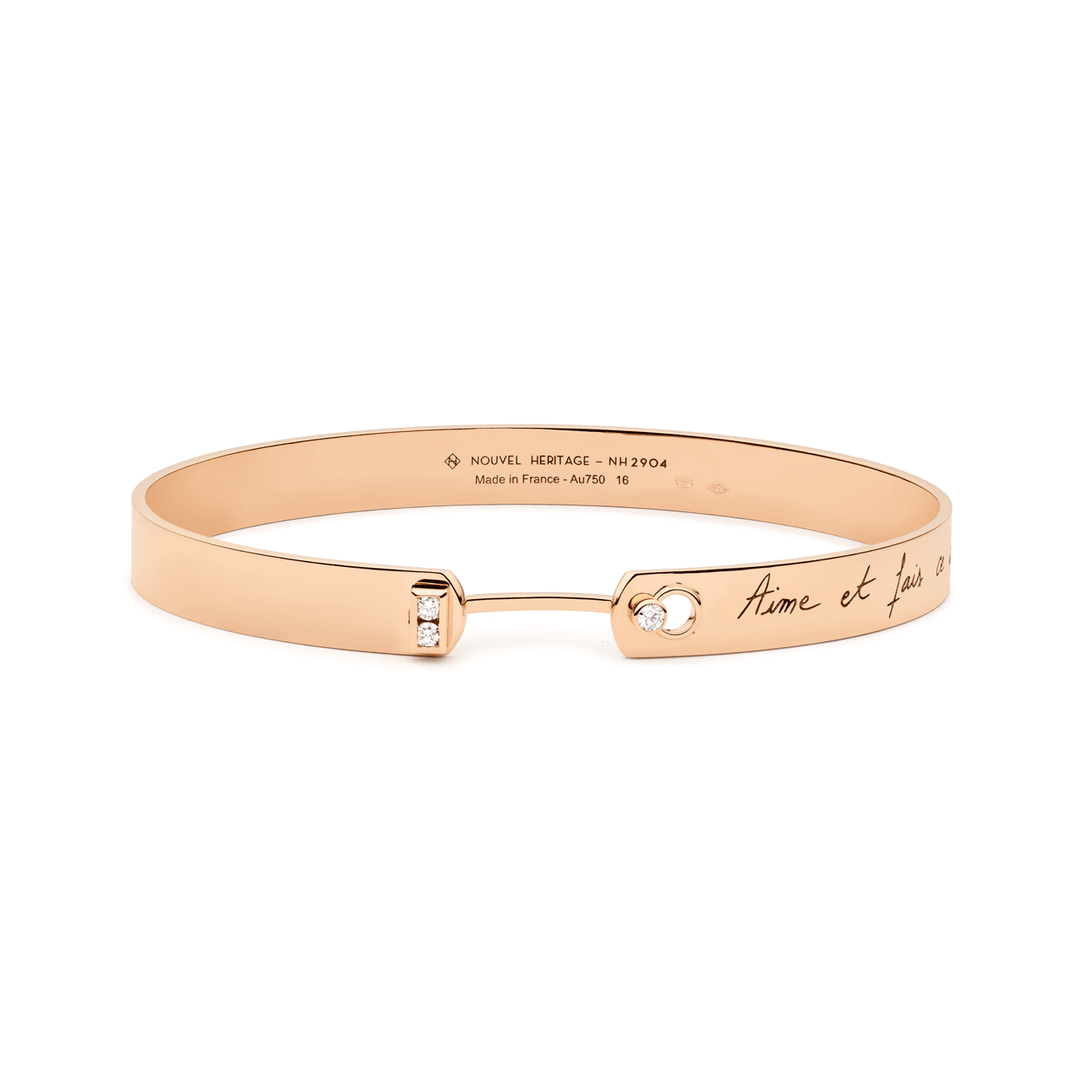 Nouvel Heritage 18k White Gold Dinner Date Mood Bracelet