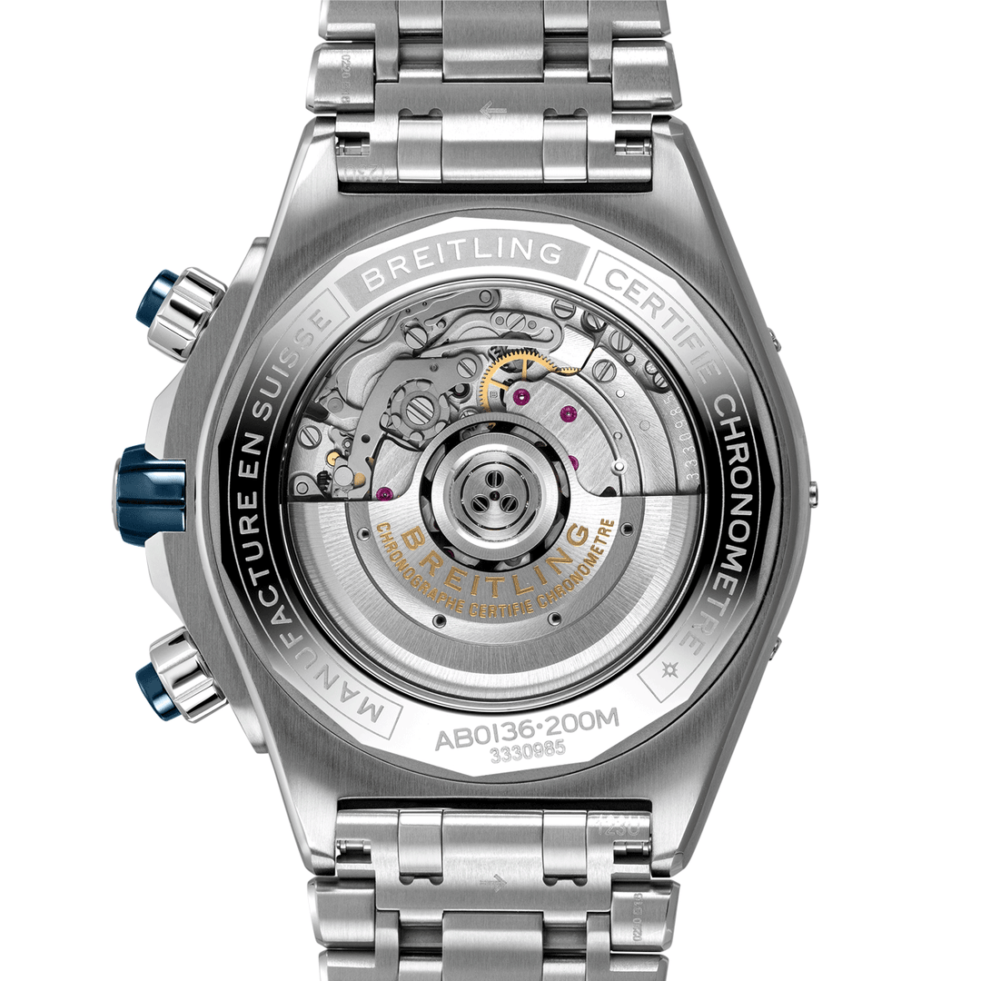 Breitling Super Chronomat B01 44 Blue Steel Bracelet #AB0136161C1A1