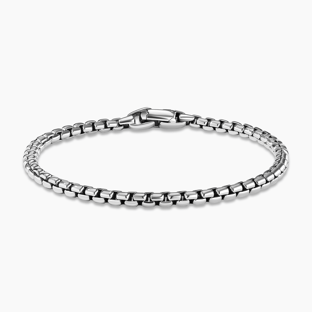 David Yurman Box Chain Bracelet Sterling Silver, 3.6mm