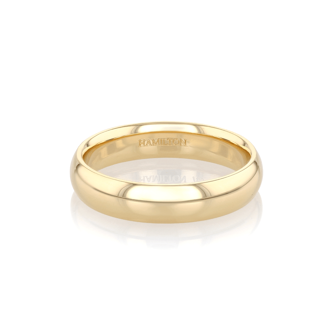 Hamilton Collection 14k Yellow Recycled Gold 5mm Comfort Fit Wedding Band